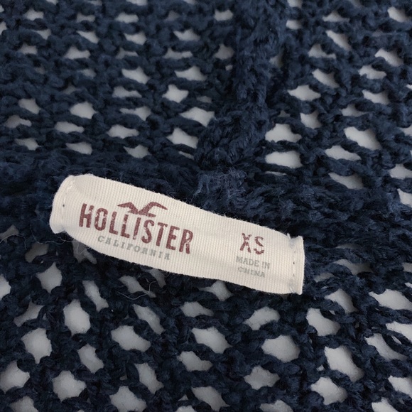 🍁BOGO 50%🍁 Hollister Navy Hooded Cardigan - Picture 3 of 4